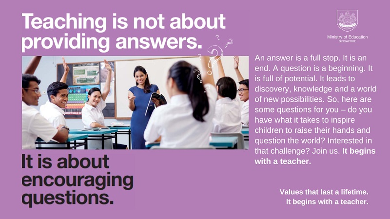 Teaching is not about providing answers