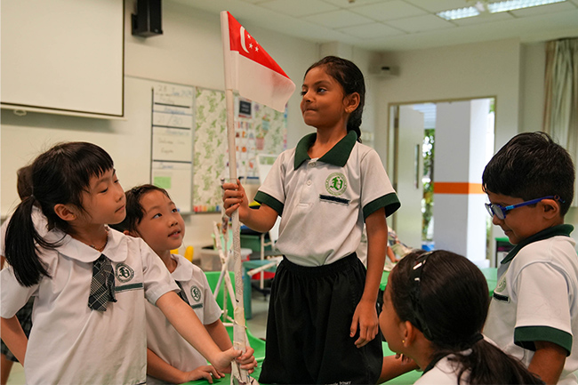 Students in a classroom