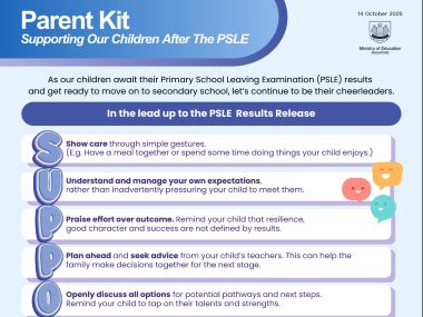 Tips to support our child after PSLE