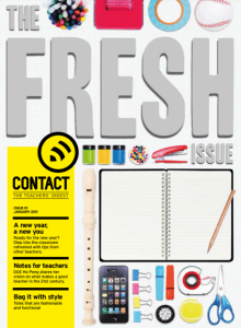 Cover of Contact magazine: The fresh issue