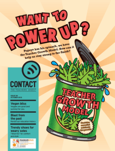 Cover of Contact magazine: Want to power up