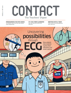 Cover of Contact magazine: Uncovering possibilities through ECG