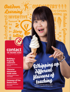 Cover of Contact magazine: Whipping up different flacour of teaching