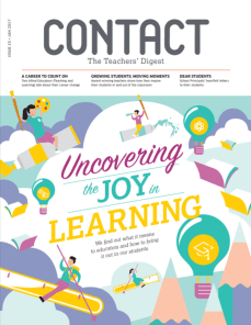 Cover of Contact magazine: Uncovering the joy in learning