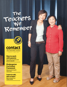Cover of Contact magazine: The teacher we remember