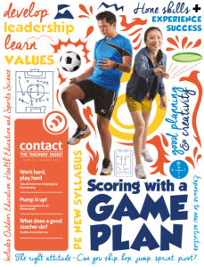 Cover of Contact magazine: Scoring with a game plan