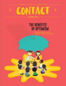 Cover of Contact magazine: The benefit of optimism