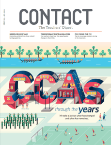 Cover of Contact magazine: CCAs through the years