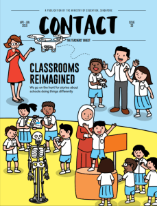 Cover of Contact magazine: Classrooms reimagined