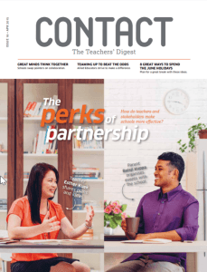 Cover of Contact magazine: The perk of partnership