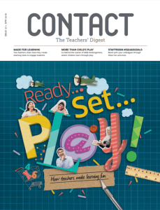 Cover of Contact magazine: Ready set play